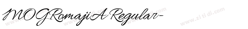 MOGRomajiA Regular字体转换